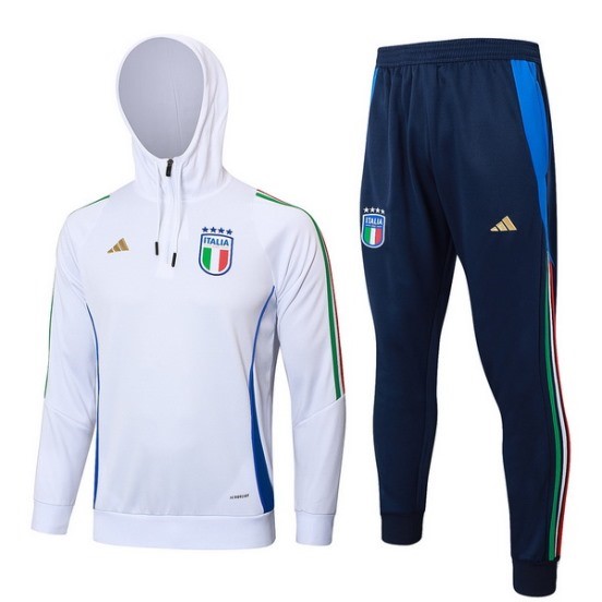 Maillot De Foot Conjunto De Enfant Italie Survêtements 2024 Blanc