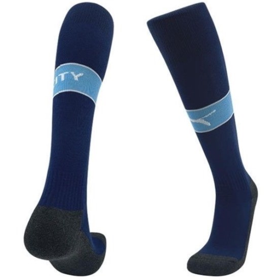 Maillot De Foot Domicile Chaussette Manchester City 24/25 Bleu