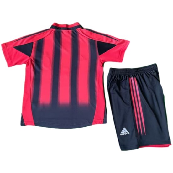 Maillot De Foot Domicile Conjunto De Enfant AC Milan Retro 2004 2005