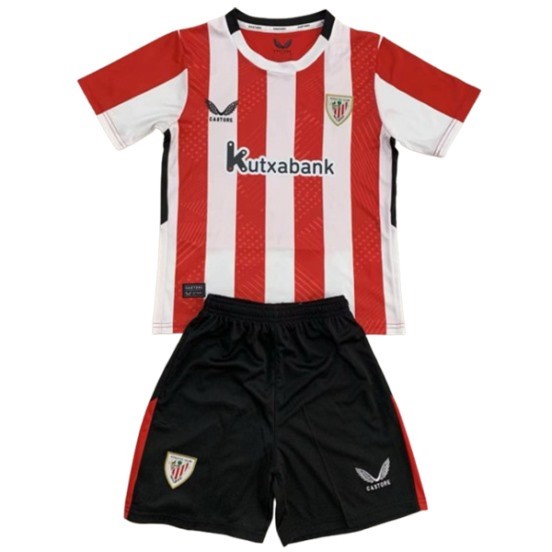 Maillot De Foot Domicile Conjunto De Enfant Athletic Bilbao 24/25 Rojo Blanc