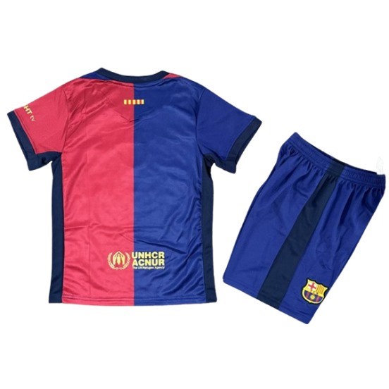 Maillot De Foot Domicile Conjunto De Enfant Barcelona 24/25 Bleu Rojo