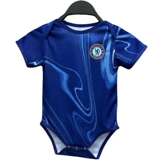 Maillot De Foot Domicile Conjunto De Enfant Bodies Chelsea 24/25 Bleu