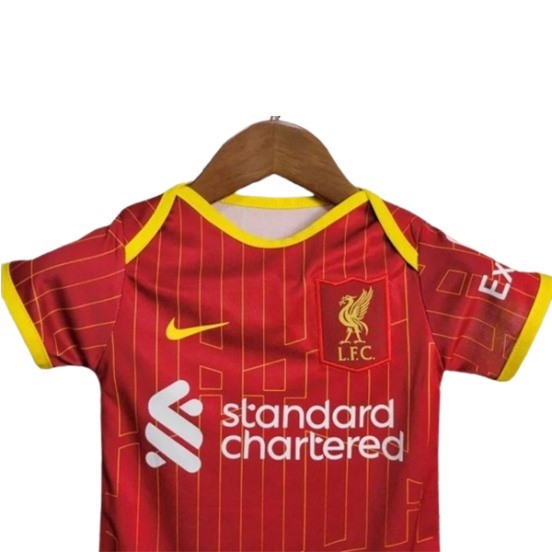 Maillot De Foot Domicile Conjunto De Enfant Bodies Liverpool 24/25 Rojo