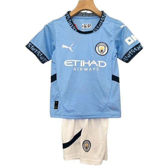Maillot De Foot Domicile Conjunto De Enfant Manchester City 24/25 Bleu