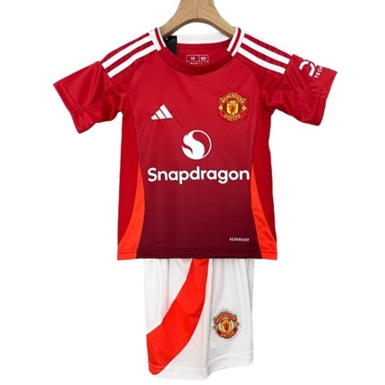 Maillot De Foot Domicile Conjunto De Enfant Manchester United 24/25 Rojo