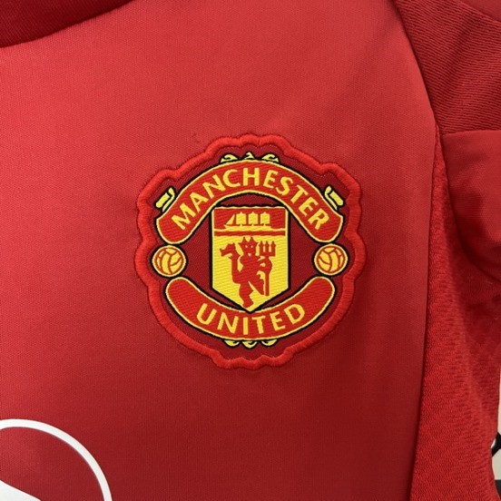 Maillot De Foot Domicile Conjunto De Enfant Manchester United 24/25 Rojo