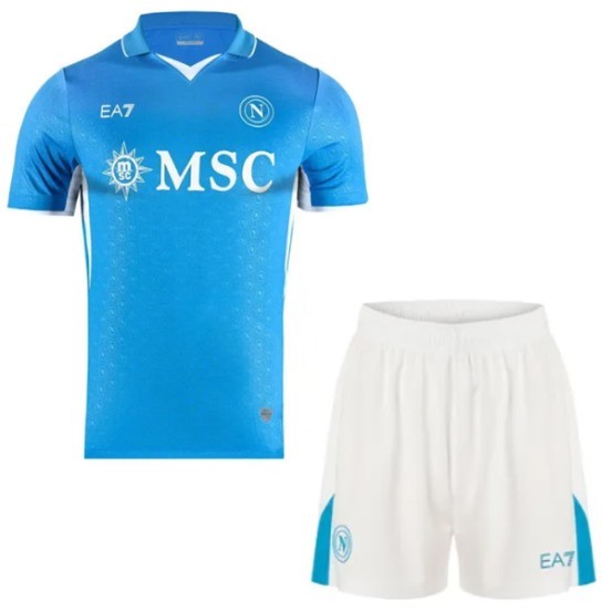 Maillot De Foot Domicile Conjunto De Enfant Napoli 24/25 Bleu