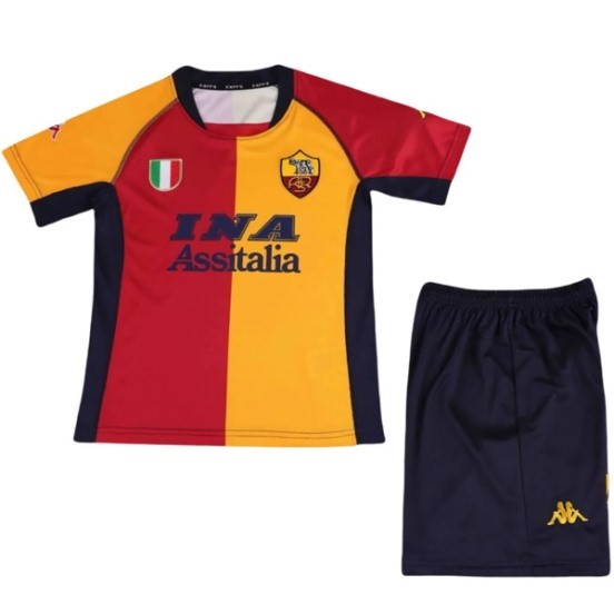 Maillot De Foot Domicile Conjunto De Enfant Roma Retro 2001 2002