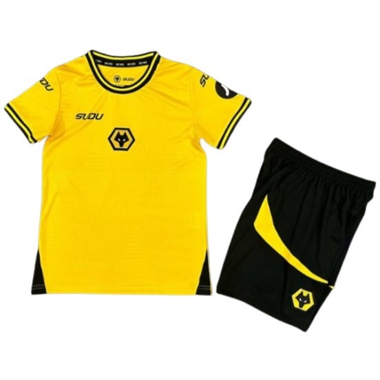 Maillot De Foot Domicile Conjunto De Enfant Wolves 24/25 I Jaune