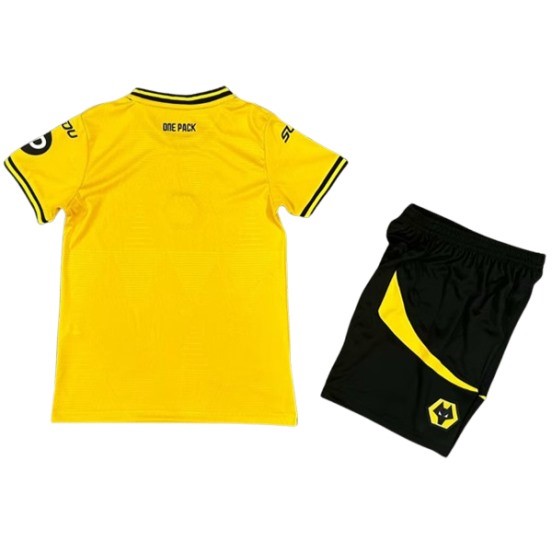 Maillot De Foot Domicile Conjunto De Enfant Wolves 24/25 I Jaune