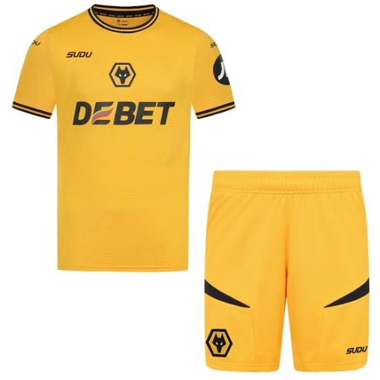 Maillot De Foot Domicile Conjunto De Enfant Wolves 24/25 Jaune