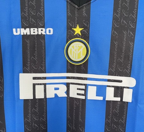 Maillot De Foot Domicile Maillot Manches Longues Inter Milan Retro 1997 1998