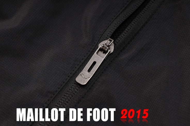 Maillot De Foot Ensemble Complet Coupe Vent AC Milan 24/25 Noir Rojo