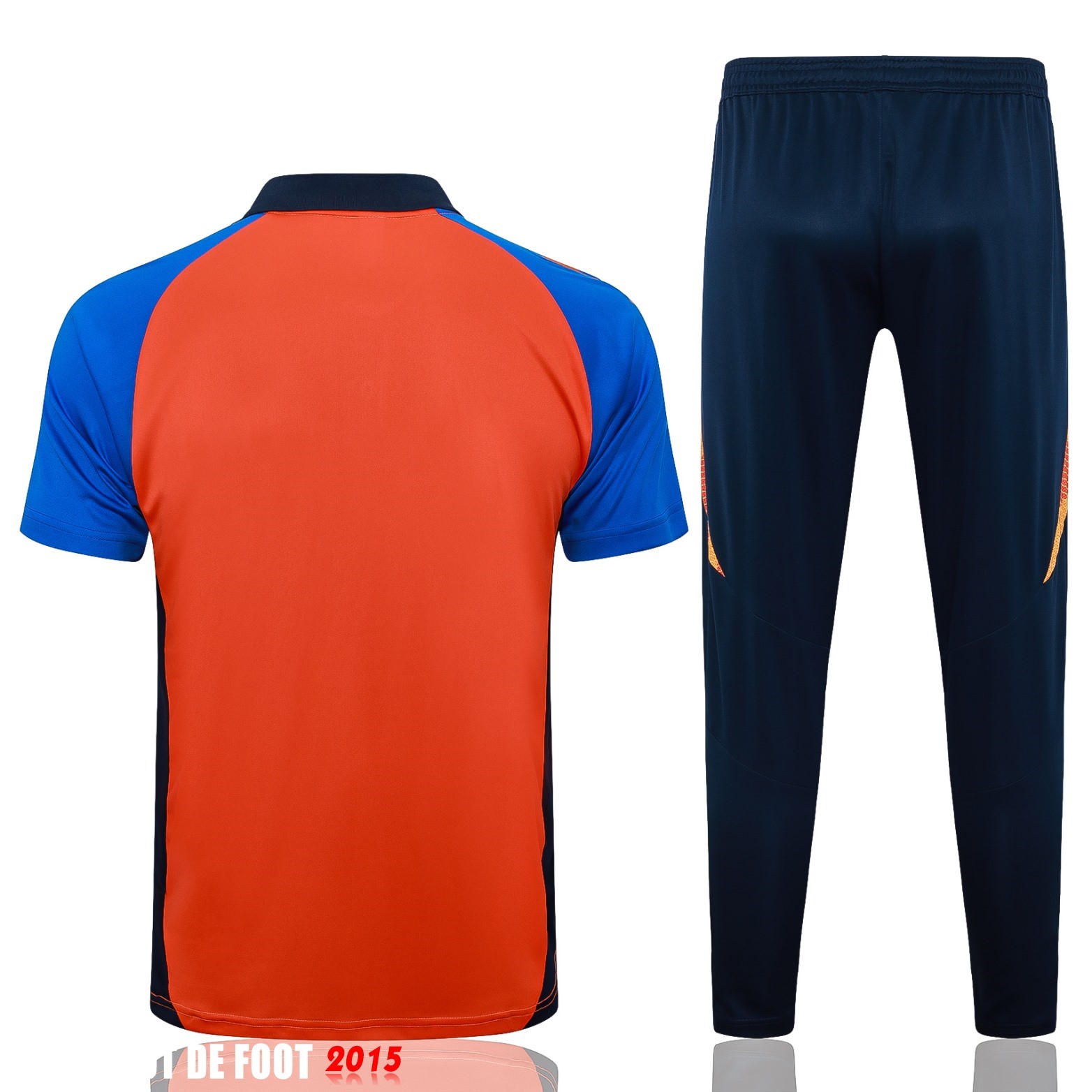 Maillot De Foot Ensemble Complet Polo Juventus 24/25 Orange Bleu Marine