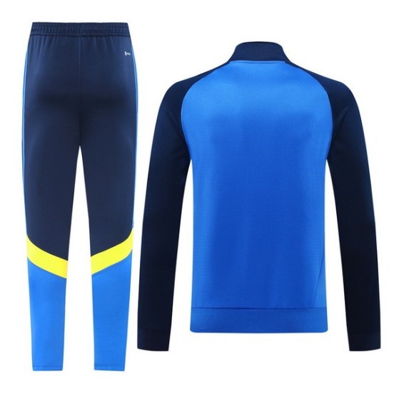 Maillot De Foot Ensemble Complet Ropa Deportiva Con Cremallera Larga Boca Juniors 24/25 Bleu Jaune
