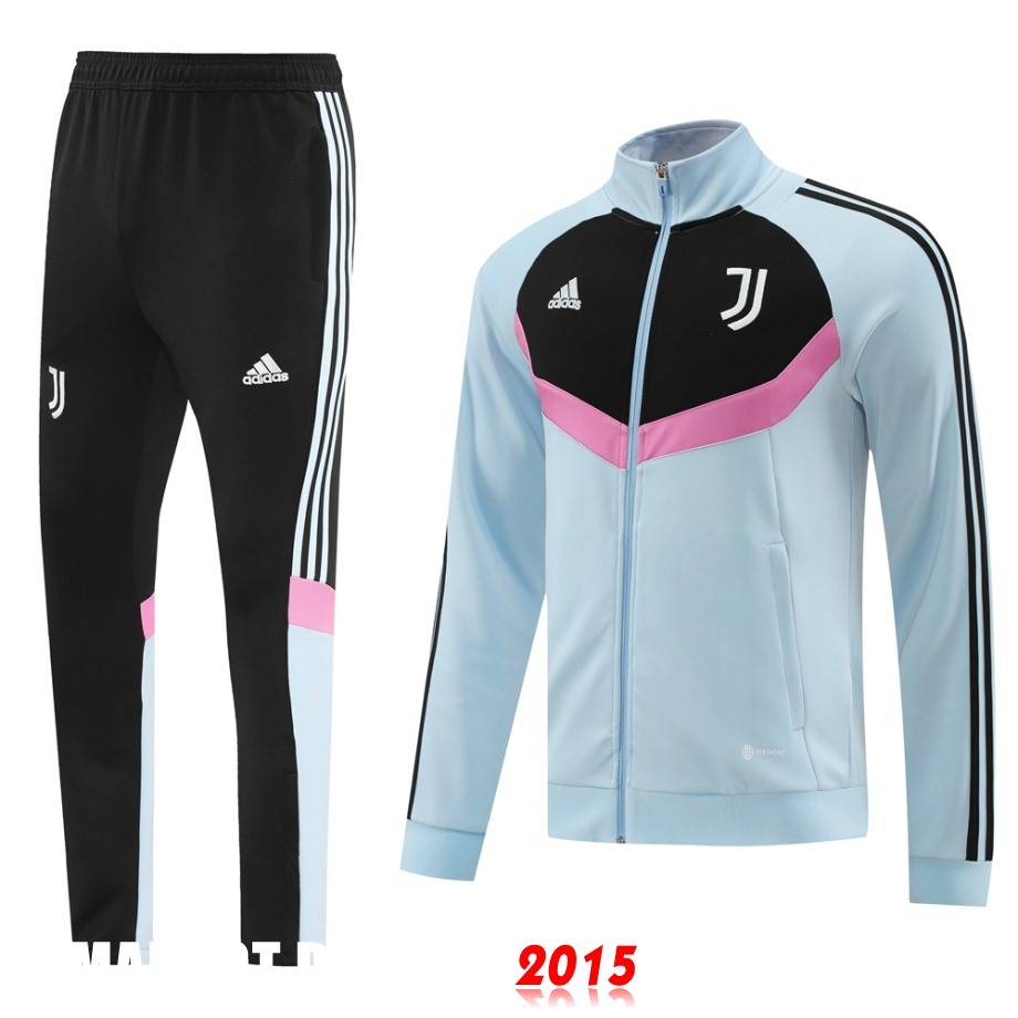 Maillot De Foot Ensemble Complet Ropa Deportiva Con Cremallera Larga Juventus 24/25 Gris Rose