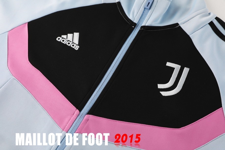 Maillot De Foot Ensemble Complet Ropa Deportiva Con Cremallera Larga Juventus 24/25 Gris Rose
