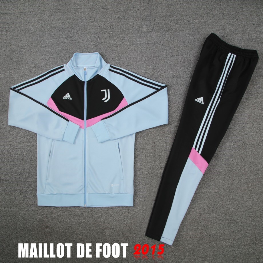 Maillot De Foot Ensemble Complet Ropa Deportiva Con Cremallera Larga Juventus 24/25 Gris Rose