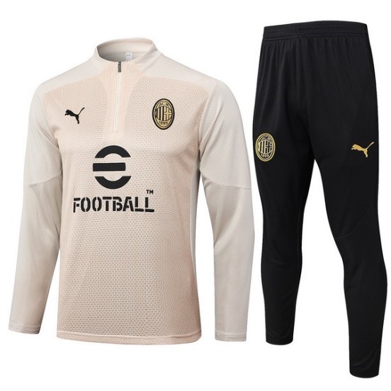 Maillot De Foot Ensemble Complet Sudadera Entrainement AC Milan 24/25 Jaune Noir Maillot De Foot Ensemble Complet Sudadera Entrainement AC Milan 24/25 Jaune Noir