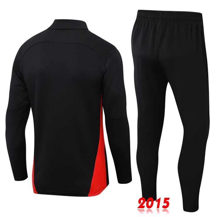 Maillot De Foot Ensemble Complet Sudadera Entrainement AC Milan 24/25 Noir