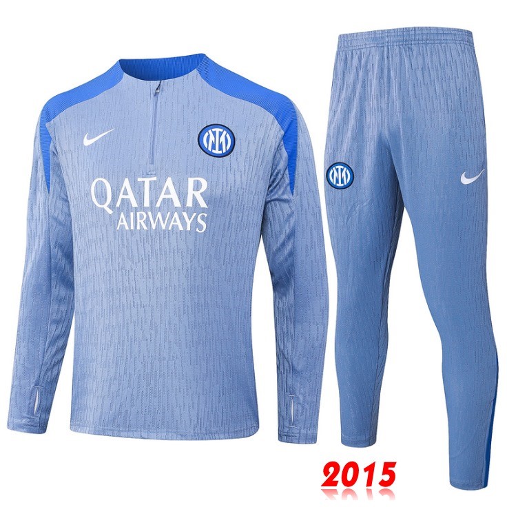 Maillot De Foot Ensemble Complet Sudadera Entrainement Inter Milan 24/25 Bleu Clair