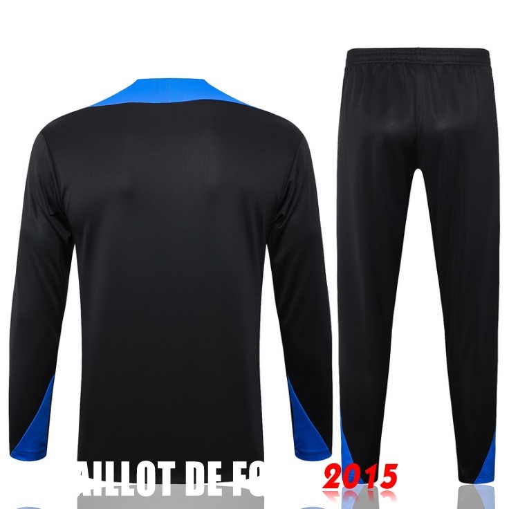 Maillot De Foot Ensemble Complet Sudadera Entrainement Inter Milan 24/25 Noir Bleu
