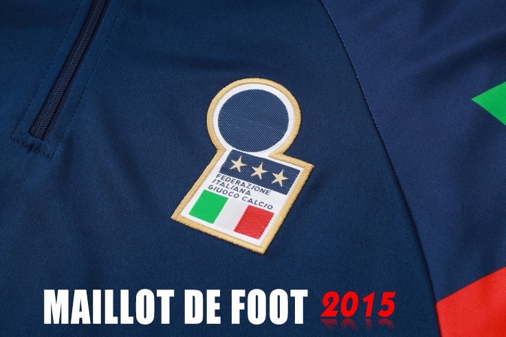 Maillot De Foot Ensemble Complet Sudadera Entrainement Italie 2024 Bleu I Marine