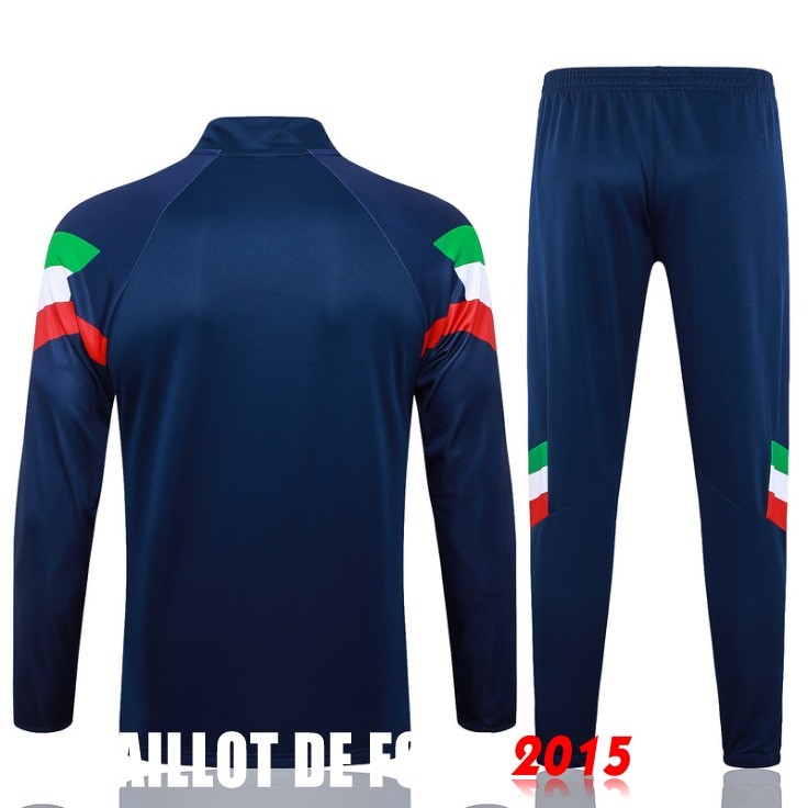 Maillot De Foot Ensemble Complet Sudadera Entrainement Italie 2024 Bleu I Marine