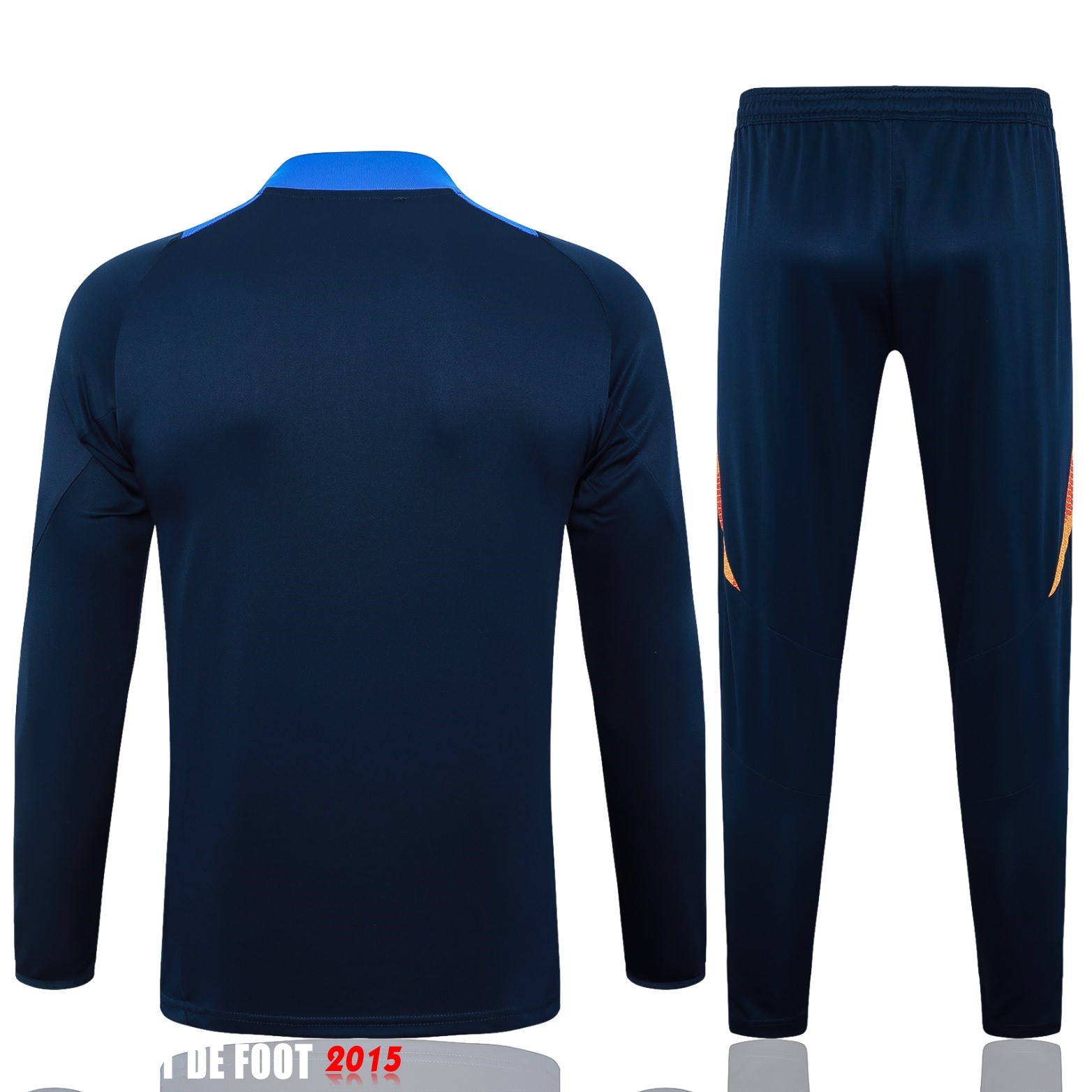 Maillot De Foot Ensemble Complet Sudadera Entrainement Juventus 24/25 Bleu Marine Orange