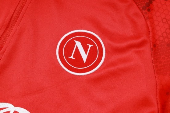 Maillot De Foot Ensemble Complet Sudadera Entrainement Napoli 24/25 Rojo Noir