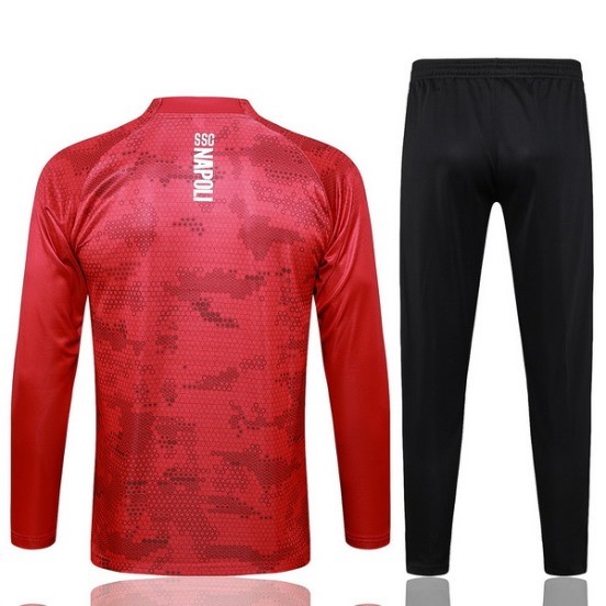 Maillot De Foot Ensemble Complet Sudadera Entrainement Napoli 24/25 Rojo Noir