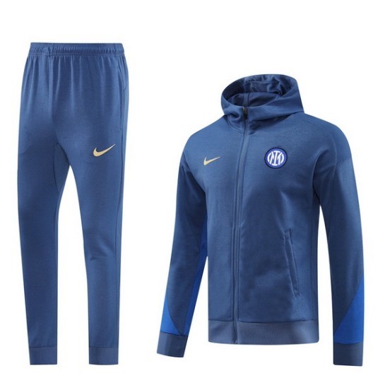 Maillot De Foot Ensemble Complet Veste Con Capucha Inter Milan 24/25 Bleu Clair Maillot De Foot Ensemble Complet Veste Con Capucha Inter Milan 24/25 Bleu Clair