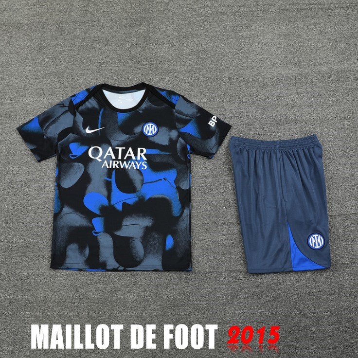 Maillot De Foot Entrainement Ensemble Complet Inter Milan 24/25 Bleu Gris