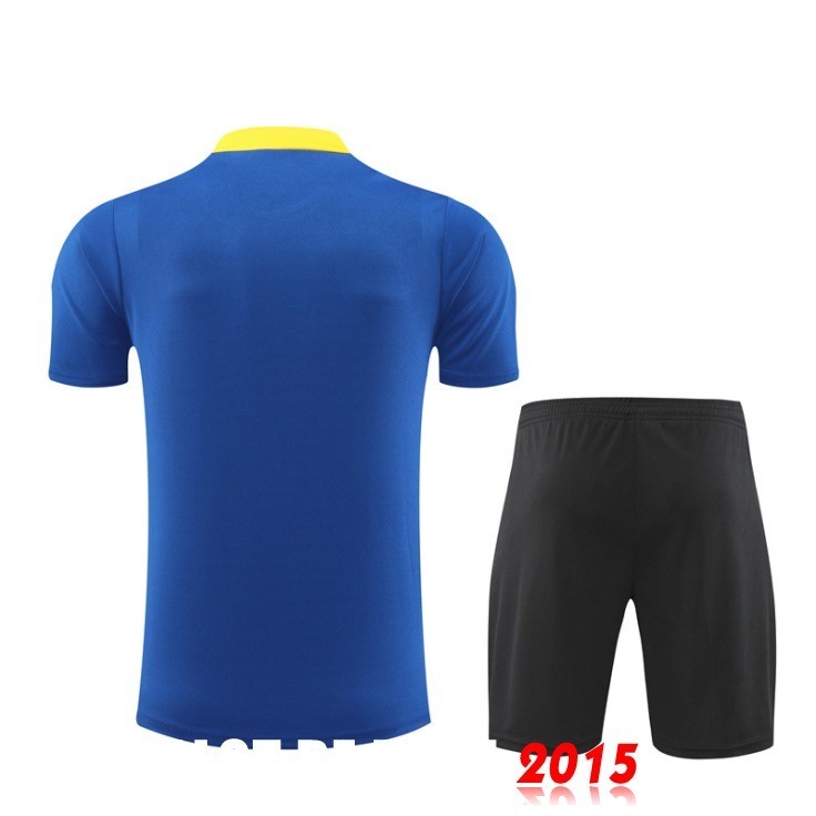Maillot De Foot Entrainement Ensemble Complet Inter Milan 24/25 Bleu Jaune Noir