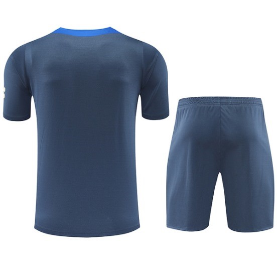 Maillot De Foot Entrainement Ensemble Complet Inter Milan 24/25 Gris Bleu