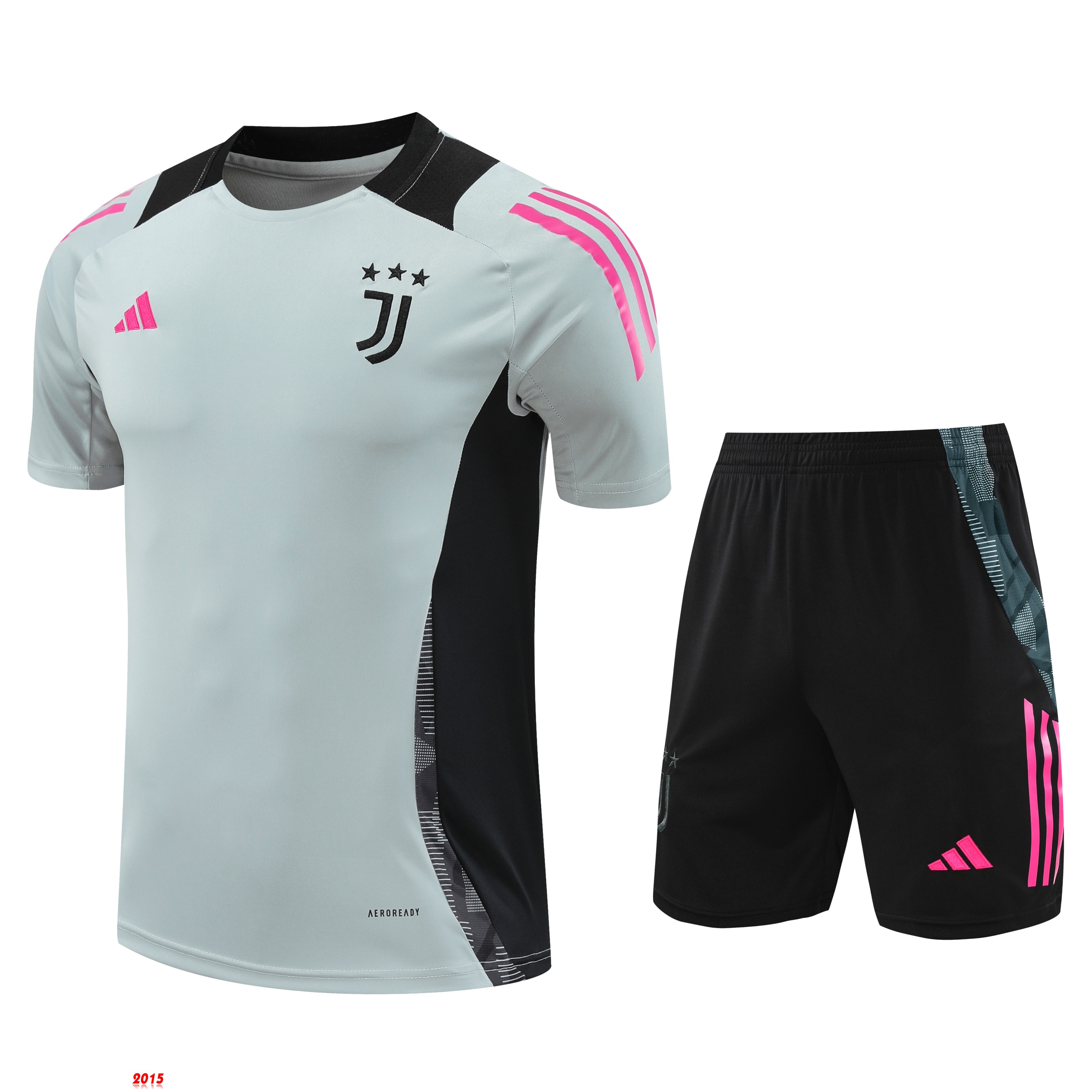 Maillot De Foot Entrainement Ensemble Complet Juventus 24/25 Gris Noir