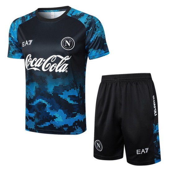 Maillot De Foot Entrainement Ensemble Complet Napoli 24/25 Bleu Marine