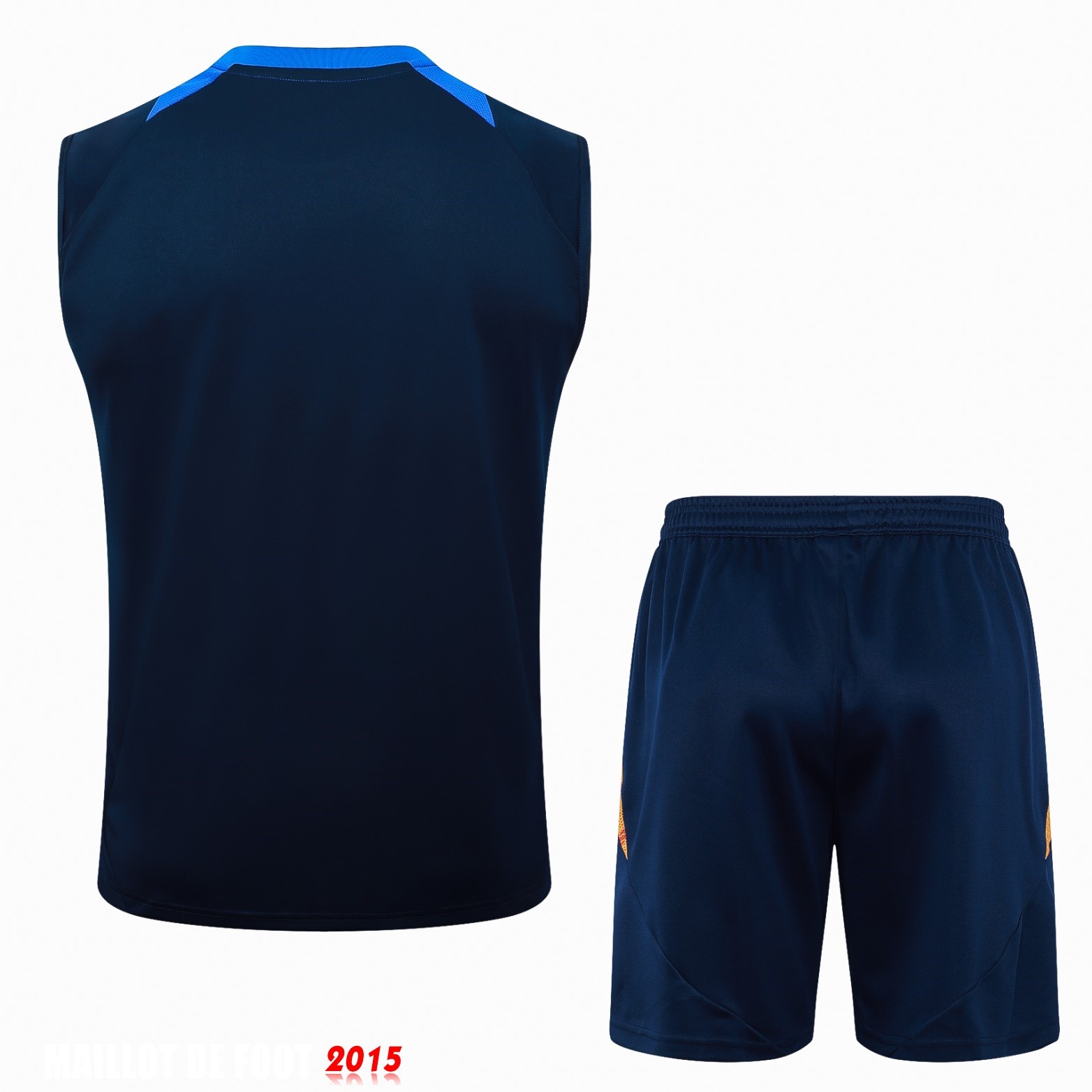 Maillot De Foot Entrainement Sans Manches Ensemble Complet Juventus 24/25 Bleu Marine