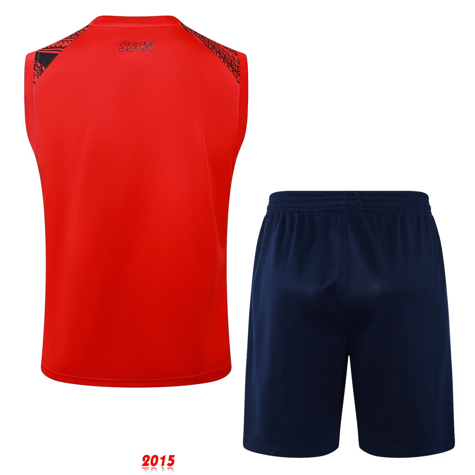 Maillot De Foot Entrainement Sans Manches Ensemble Complet Napoli 24/25 Rojo I Bleu