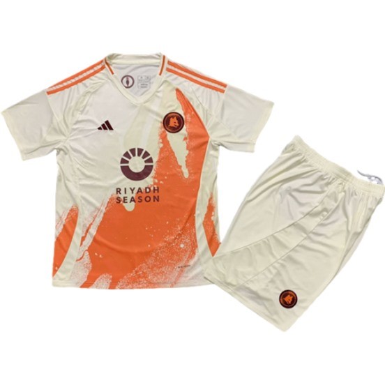 Maillot De Foot Exterieur Conjunto De Enfant As Roma 24/25 Blanc