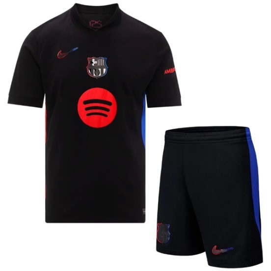 Maillot De Foot Exterieur Conjunto De Enfant Barcelona 24/25 I Noir