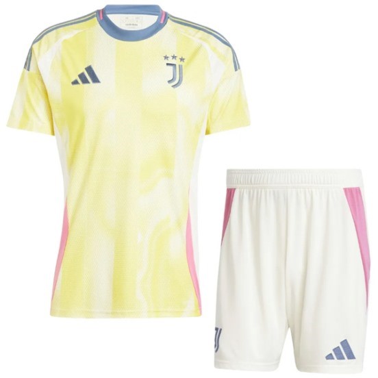 Maillot De Foot Exterieur Conjunto De Enfant Juventus 24/25 Jaune Blanc