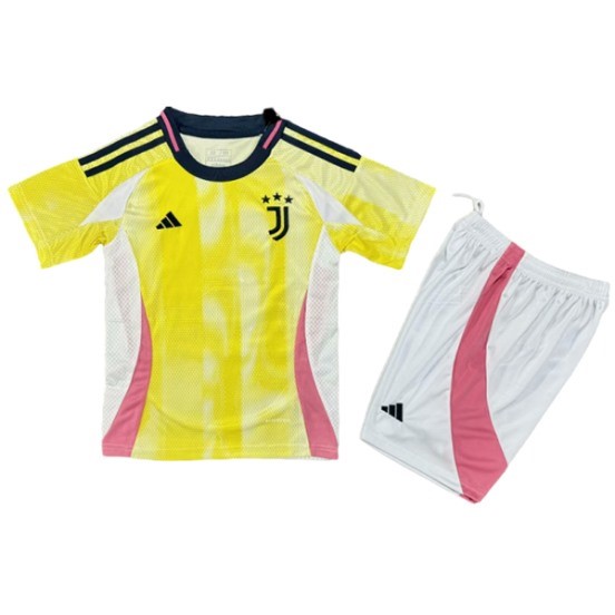 Maillot De Foot Exterieur Conjunto De Enfant Juventus 24/25 Jaune Blanc