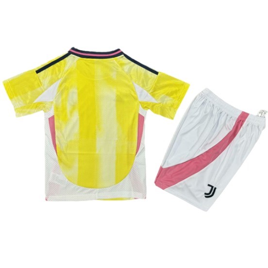Maillot De Foot Exterieur Conjunto De Enfant Juventus 24/25 Jaune Blanc