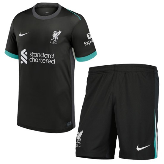 Maillot De Foot Exterieur Conjunto De Enfant Liverpool 24/25 Noir