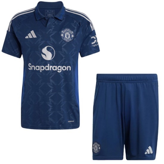 Maillot De Foot Exterieur Conjunto De Enfant Manchester United 24/25 Bleu
