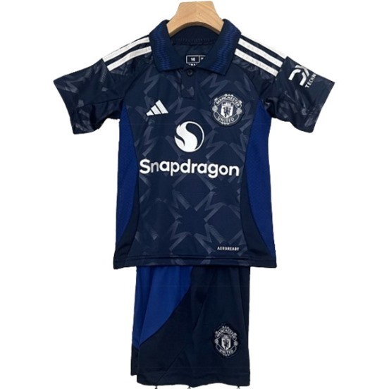 Maillot De Foot Exterieur Conjunto De Enfant Manchester United 24/25 Bleu