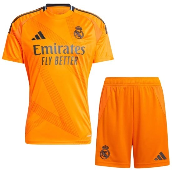 Maillot De Foot Exterieur Conjunto De Enfant Real Madrid 24/25 Orange