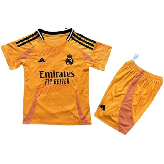 Maillot De Foot Exterieur Conjunto De Enfant Real Madrid 24/25 Orange