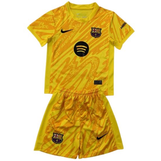 Maillot De Foot Gardien Conjunto De Enfant Barcelona 24/25 Jaune